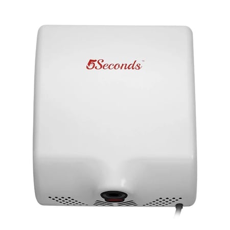 5Seconds Brand 10 to 12 Seconds Dry, 120V 60Hz, 8.3A, 1000W, White, Stainless Steel 304 111013